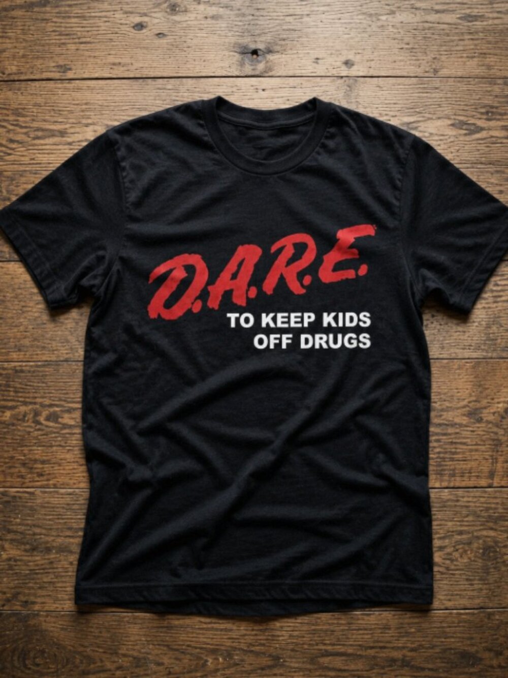 Vintage D.A.R.E Graphic Tee Retro 90s Anti Drug Shirt Y2K Streetwear
